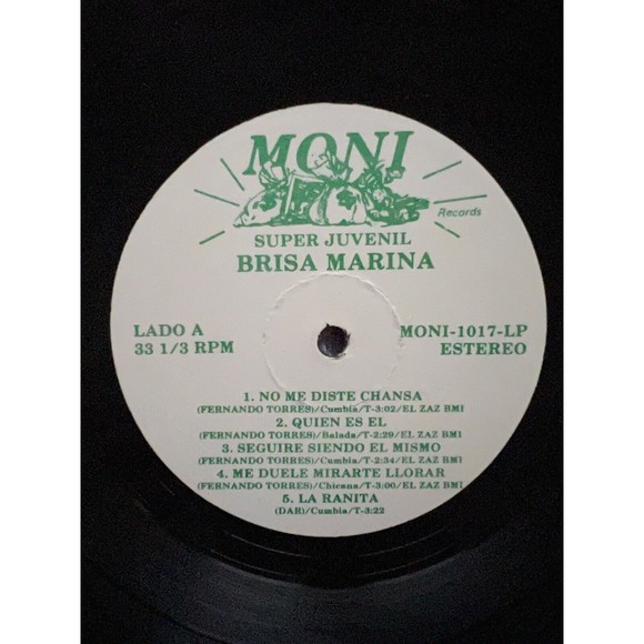 Super Juvenil Brisa Marina LP MONI Records 1017 EX - Picture 5 of 7